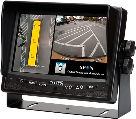 Rvm2 Monitor Left 500 Inview Sb - Bus (500x428), Png Download