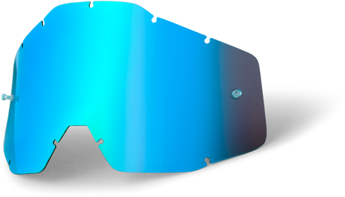 Mirror Blue - 100percent Lens For Youth Racecraft/accuri/strata Anti-fog (525x376), Png Download