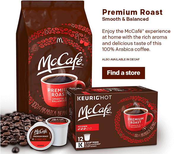 Mcdonalds Premium Roast Coffee (640x520), Png Download