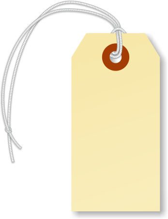 Blank Manila Tag With Elastic - 250 Manila Hang Tags, #2 (31⁄4" X 1-5/8") - 13-point (800x800), Png Download
