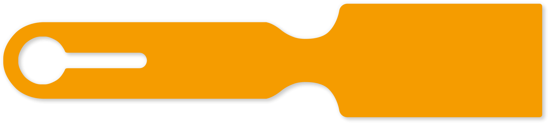 Sieve Tray Tags Made Of Plastic - Gun (2000x2000), Png Download