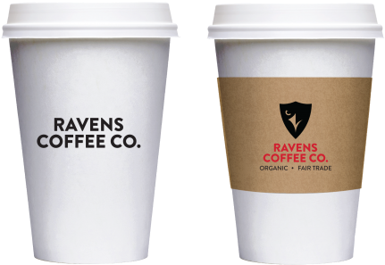 Ravens Coffee Co - Cup (450x311), Png Download