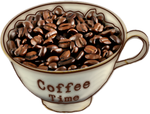 Grains De Café Png, Tasse - Coffee (500x380), Png Download