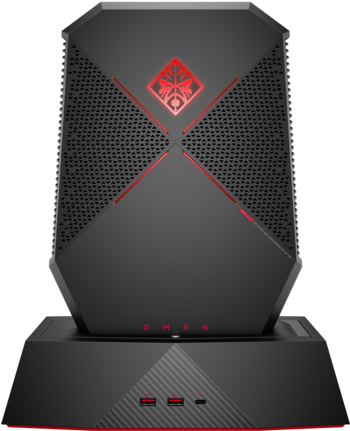 Hp Omen X Compact Desktop P1000 Premium Mini Gaming - Hp Omen X Compact Desktop (573x430), Png Download
