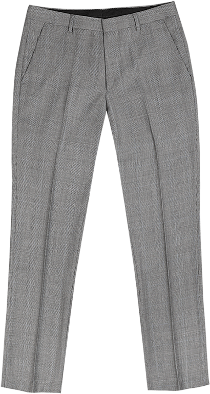 Dress Pants Png - Mens Grey Window Pane Dress Pants (632x800), Png Download