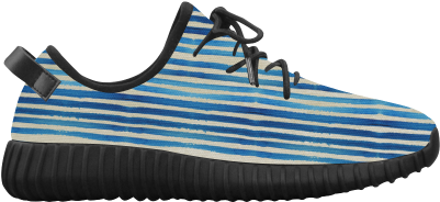 Watercolor Stripes Grunge Pattern - Sneakers (500x500), Png Download