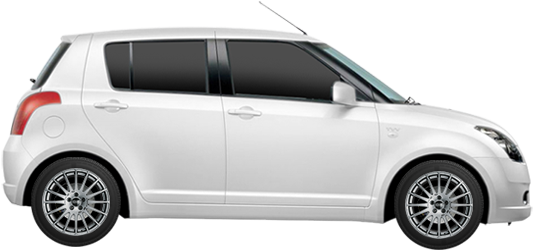 Tyres For Suzuki Swift Vehicles - 2008 Suzuki Swift White (780x350), Png Download