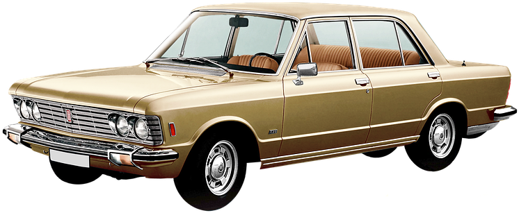 Fiat 130, 6-cyl V, 2866 Ccm, 140 Hp - Фиат 130 (772x340), Png Download