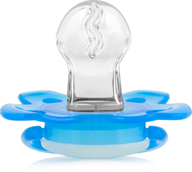 Prevent® Contoured Glow In The Dark - Dr Brown Glow In The Dark Pacifier (396x355), Png Download