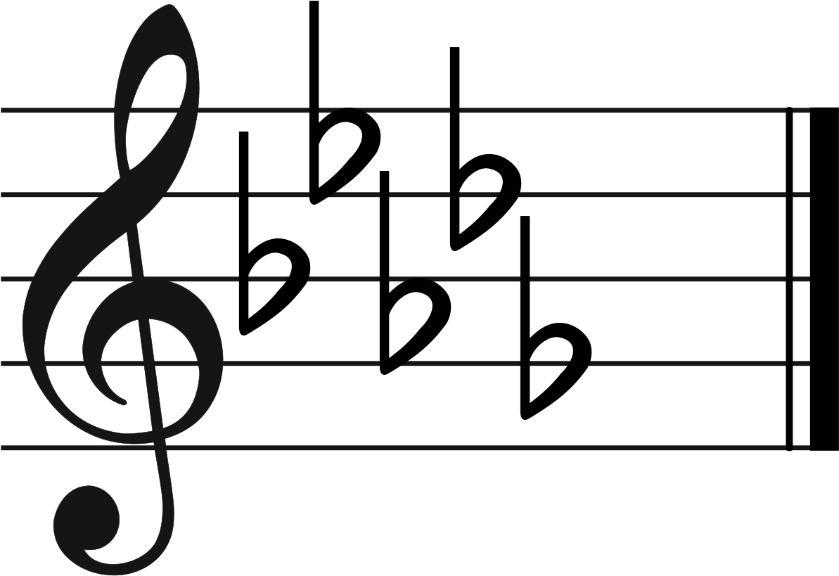 E Flat Key Signature (1200x1200), Png Download