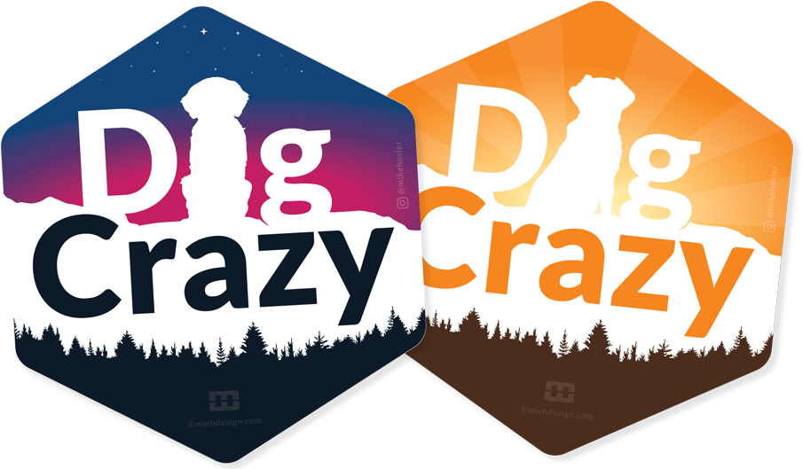Graphic Designer Side Project, Dog Crazy Sticker Shop - Dog Crazy Sticker (1000x542), Png Download