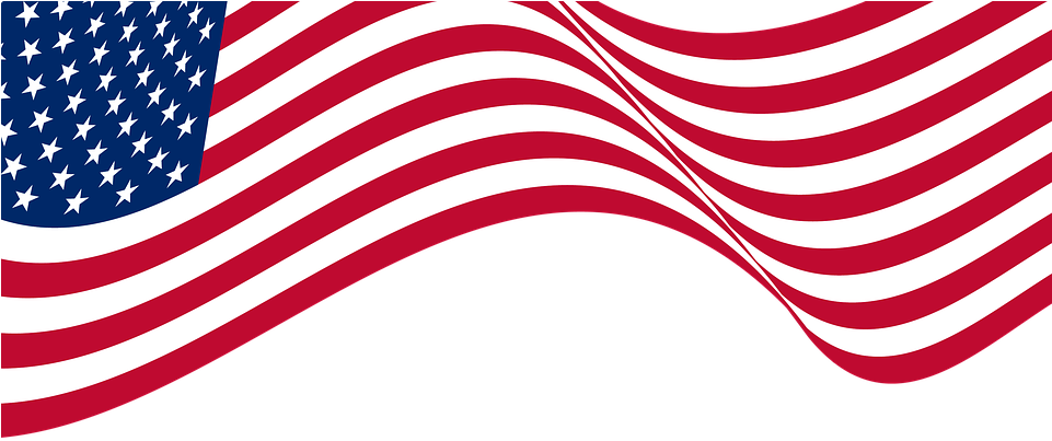 Flag, United States, America, Nation - Bandeira Estados Unidos Png (694x340), Png Download