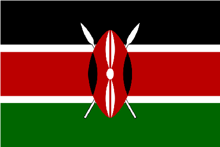 Kenya Flag - Kenya Flag Easy To Draw (463x319), Png Download