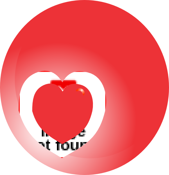 How To Set Use Pink Heart In Pink Circle Clipart (582x600), Png Download