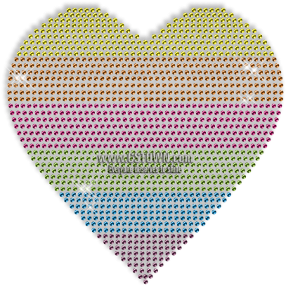 Best Custom Sparkling Heart In Five Colors Neon Rhinestud - Scalable Vector Graphics (450x450), Png Download