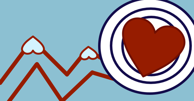 Running Trail Leading To Heart In Target - Running (627x327), Png Download