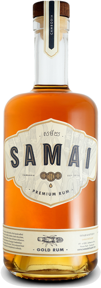 Samai Gold Rum - Samai Gold (565x1383), Png Download
