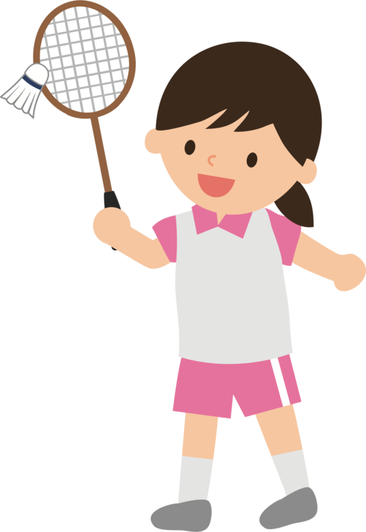 Badminton Racket Sports Woman Boxing - Badminton Clipart (516x750), Png Download