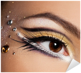 Maquillaje De Fantasia Con Pedreria (400x400), Png Download