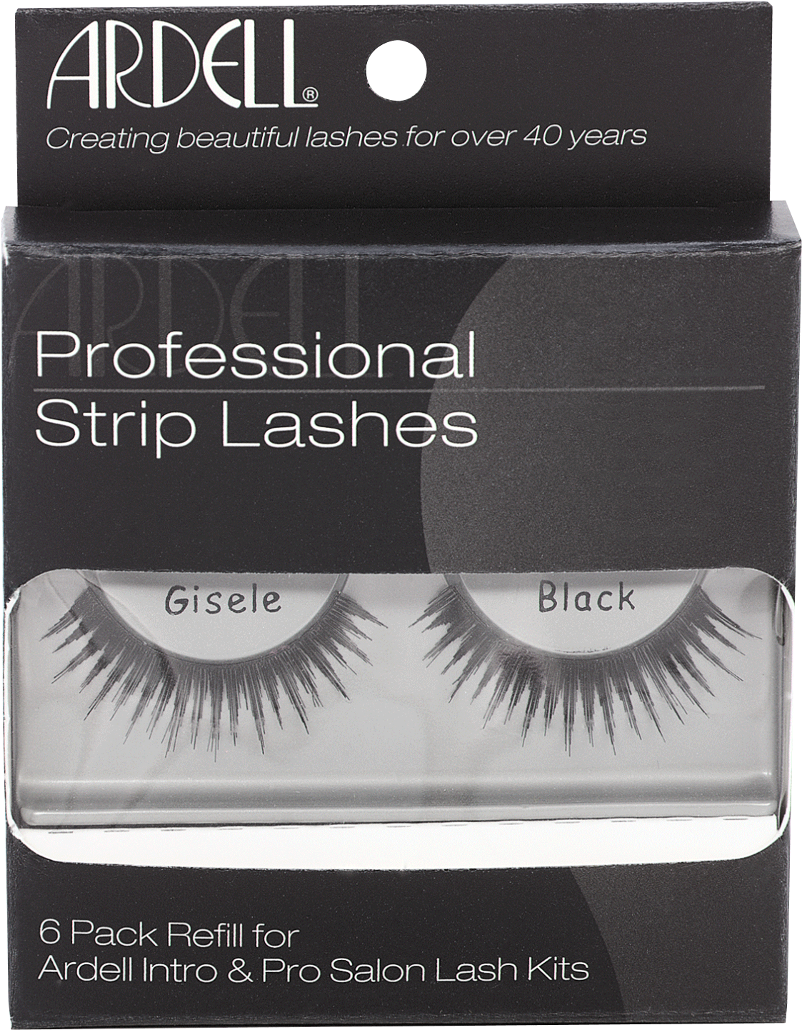6-pack Gisele Professional Strip Lashes By Ardell - Professional Strip Lashes Gisele Black 6 Pack Ardell (1500x1500), Png Download