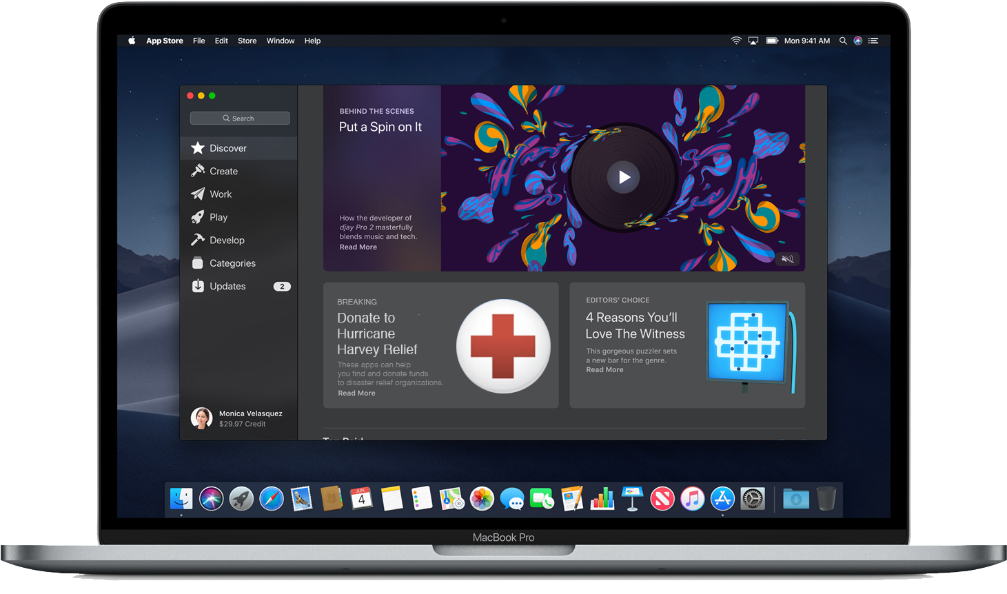 Jpg Transparent Download App Store Promotional Artwork - Macos Mojave (1478x871), Png Download
