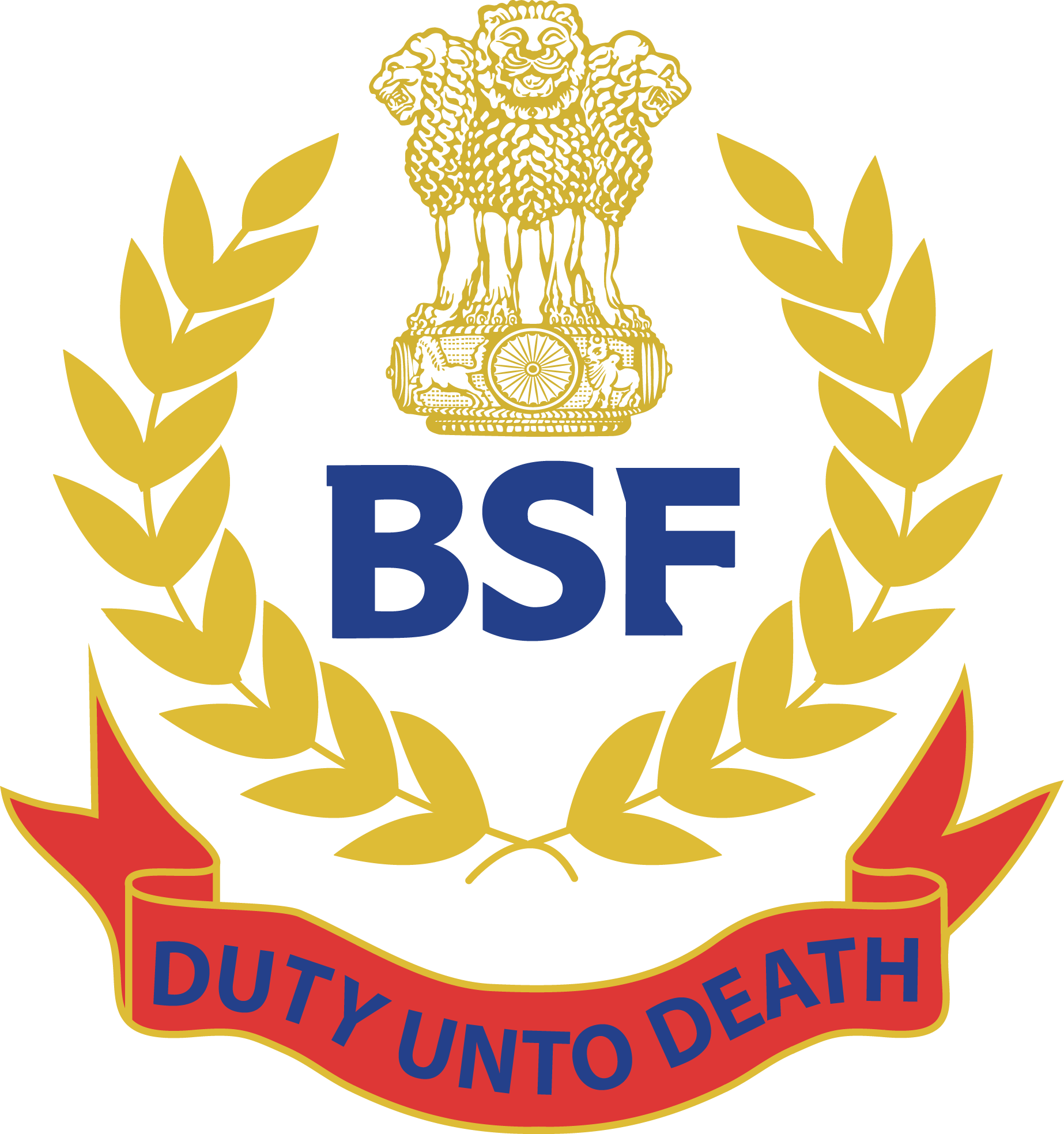 Bsf-logo - Symbol Of Army Indian (1846x1968), Png Download