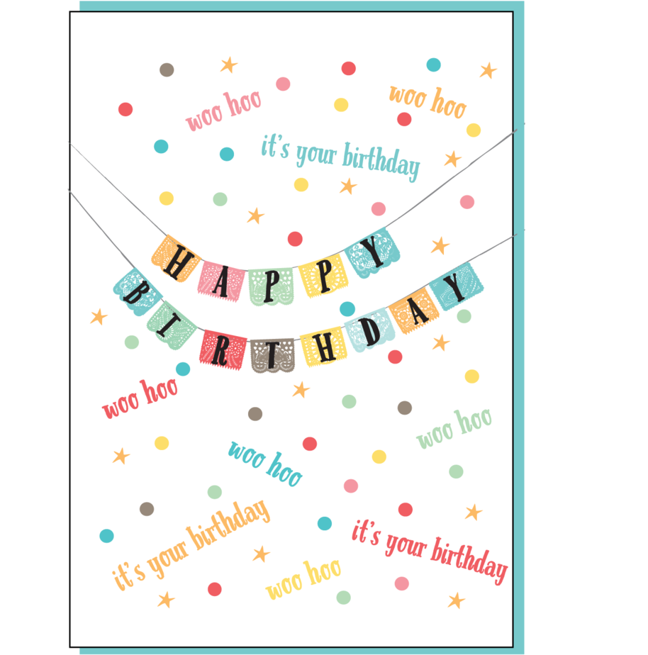 Woo Hoo It's Your Birthday Greeting Card (1000x1429), Png Download