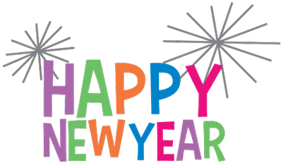 Happy New Year Clipart Colourful - Happy New Year Png Clipart (400x400), Png Download