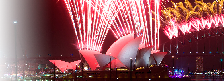 Sydney New Year's Eve - Rwanda New Year's Day (781x283), Png Download