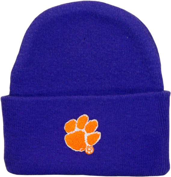 Clemson Baby Cap - Beanie (578x600), Png Download