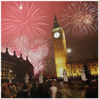 Big Ben London New Year (400x400), Png Download