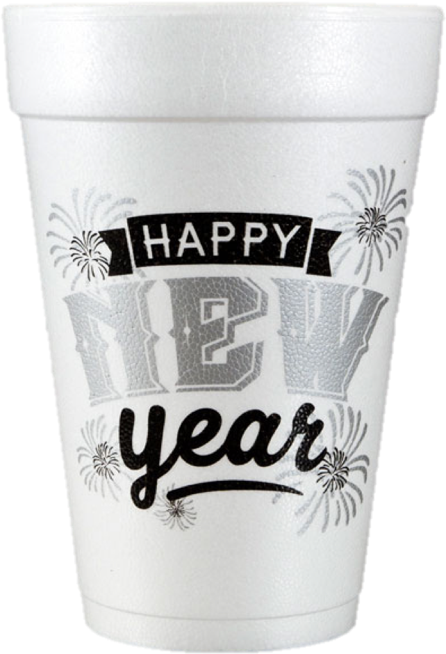 Happy New Year Firework - Happy New Year Cups (975x975), Png Download