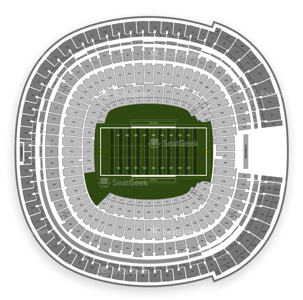 Los Angeles Chargers At Sdccu Stadium View 12 View - Sdccu Stadium (350x350), Png Download