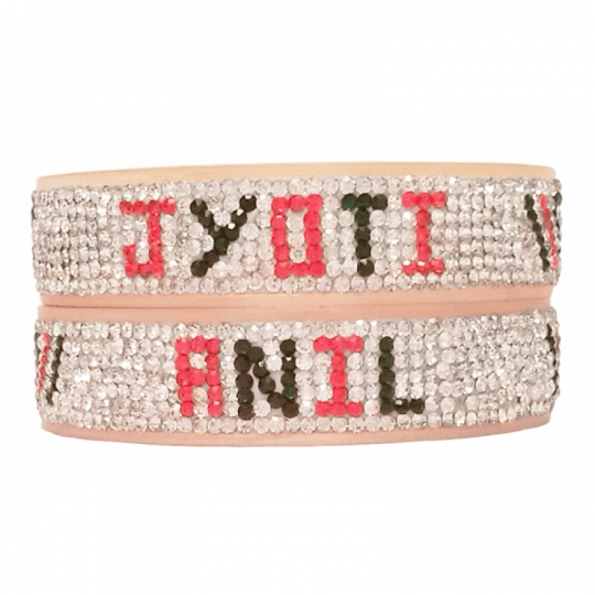 Red Green Bridal Name Bangles-n8 - Choora (540x540), Png Download