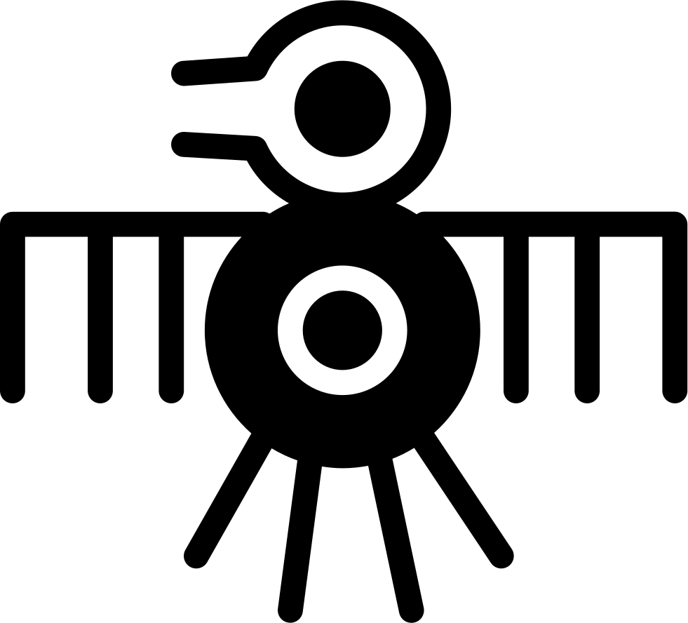 Bird Old Indian Design Of Thin Lines Comments - Design (981x888), Png Download