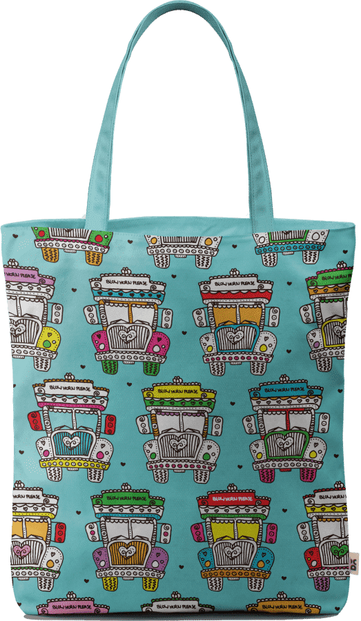 Dailyobjects Indian Truck Baesic Tote Bag Buy Online - Tote Bag (523x900), Png Download