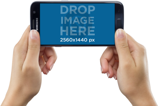 Image - Hands On Phone Png (640x480), Png Download