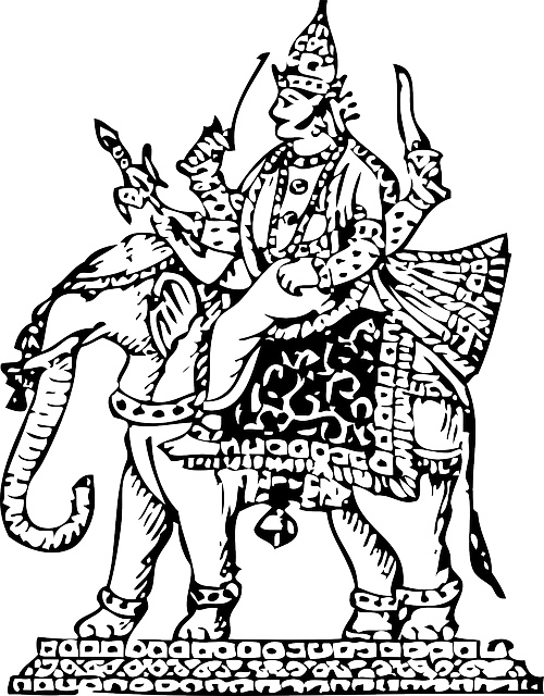 Indra Clip Art Clipart Indra Ganesha Clip Art - Indra God Clip Art (500x640), Png Download