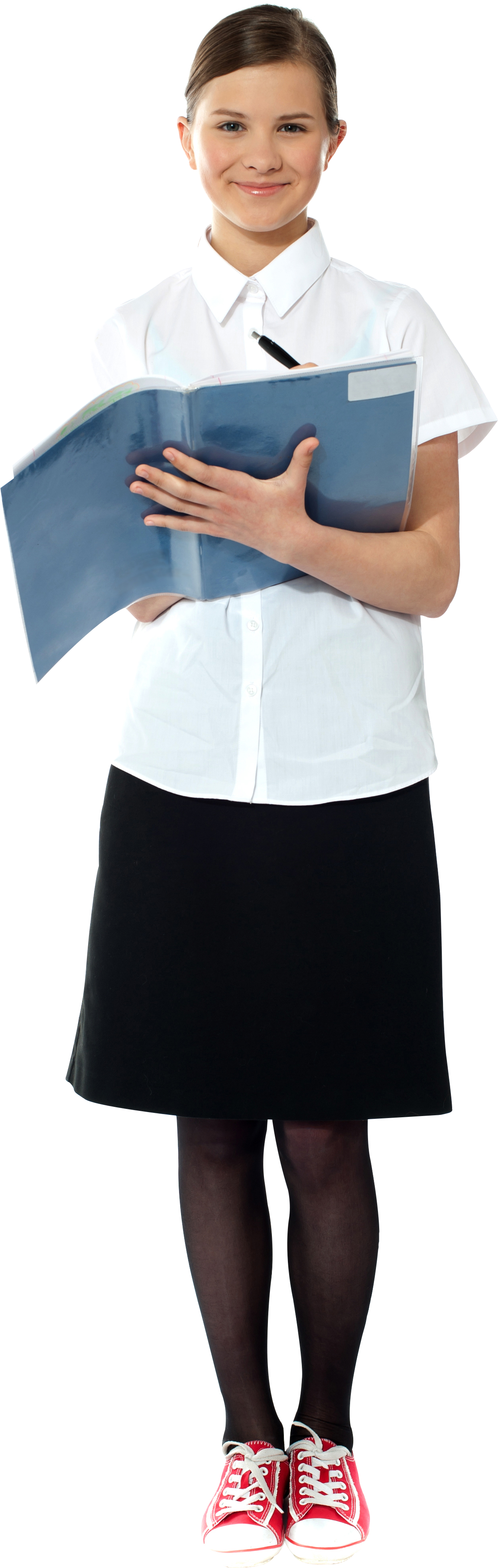 Young Girl Student Free Commercial Use Png Images - School Uniform (2651x4500), Png Download