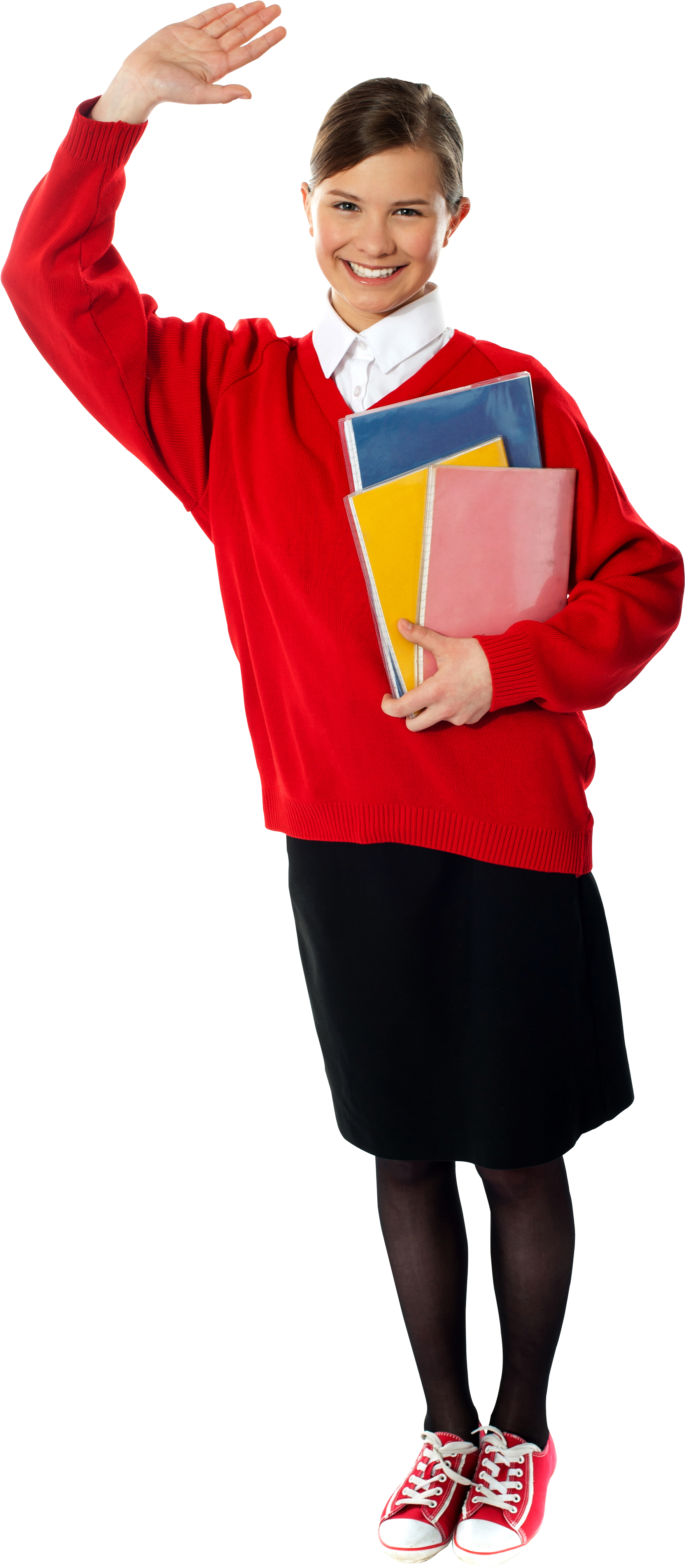School Students Images Png - Student Girls Standing Png (2878x4325), Png Download