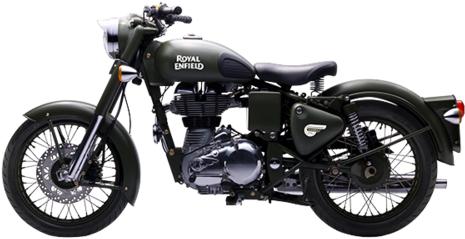 Jpg Black And White Download Bike Transparent Royal - Royal Enfield India All Models (500x386), Png Download