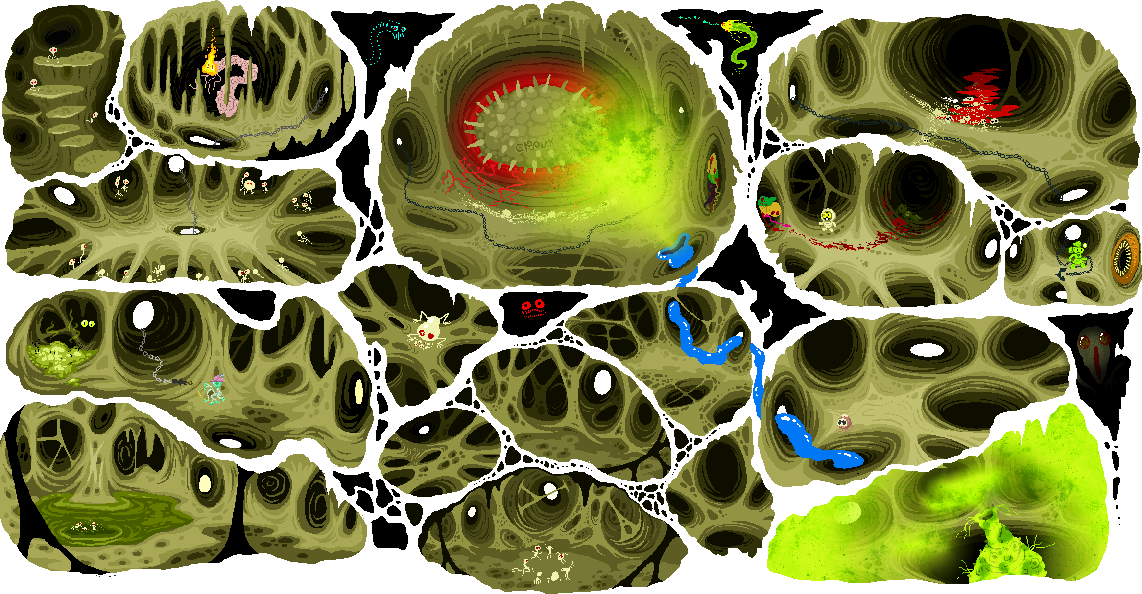 Corner Where The Worm Corpses Used To Be - Circle (2347x1223), Png Download