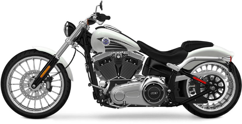 2016 Breakout Crushed Ice Pearl Model - Motorcycle (973x675), Png Download