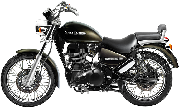 Royal Enfield Thunderbird 350 Image - Royal N Field Bike (600x463), Png Download