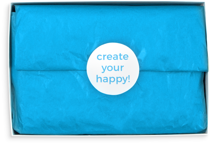 Opened Ooly Gift Set With Blue Paper Wrapping - Art (800x800), Png Download