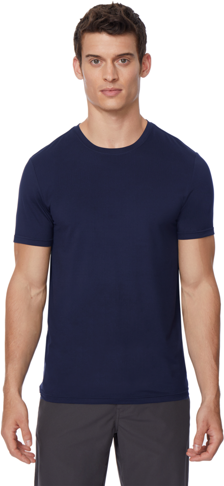 Men's Cool Solid Crew Neck Tee Shirt - T-shirt (1024x1024), Png Download