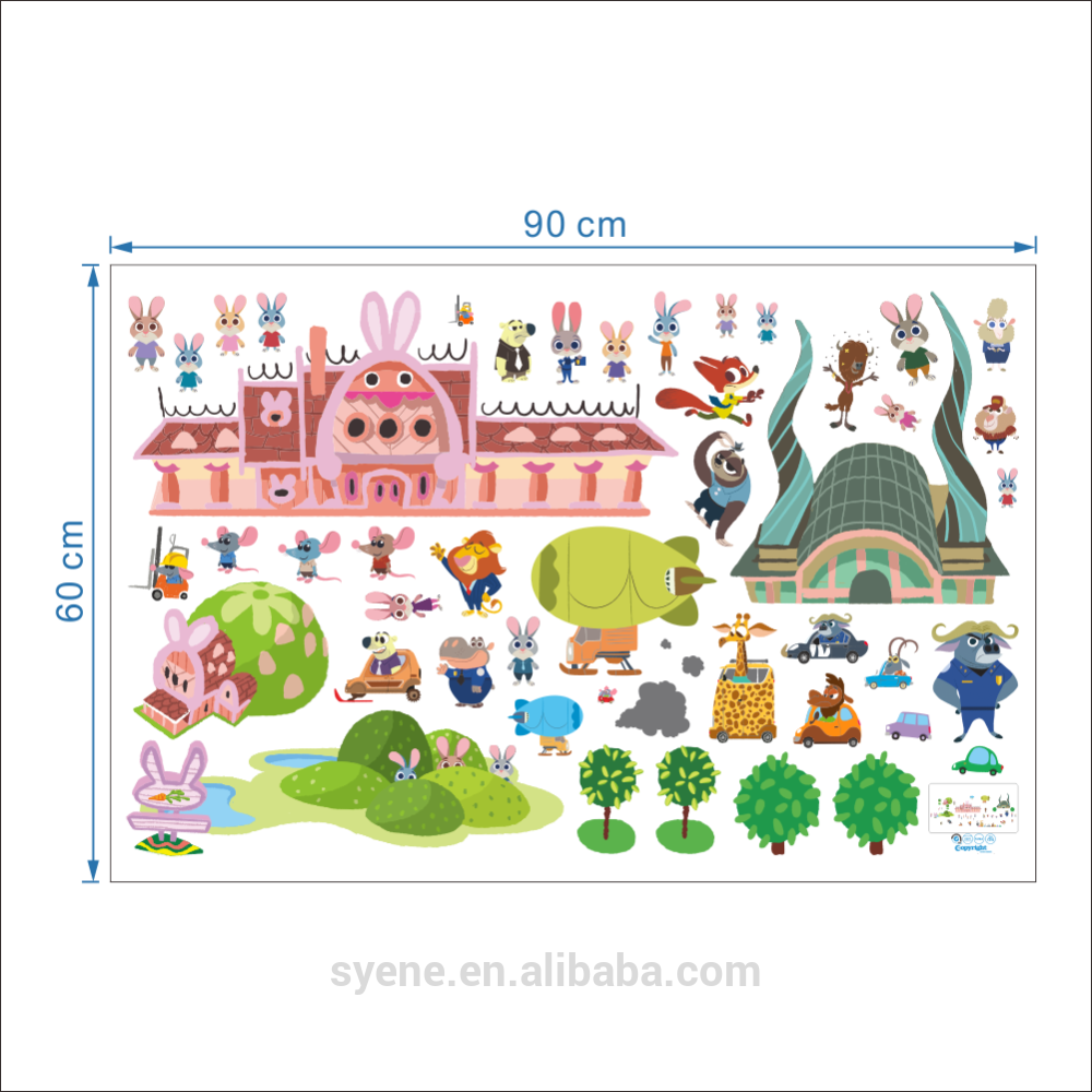 Movie Wall Decals, Movie Wall Decals Suppliers And - ディズニー ズートピアa4クリアフォルダーちらし775607 (1000x1000), Png Download