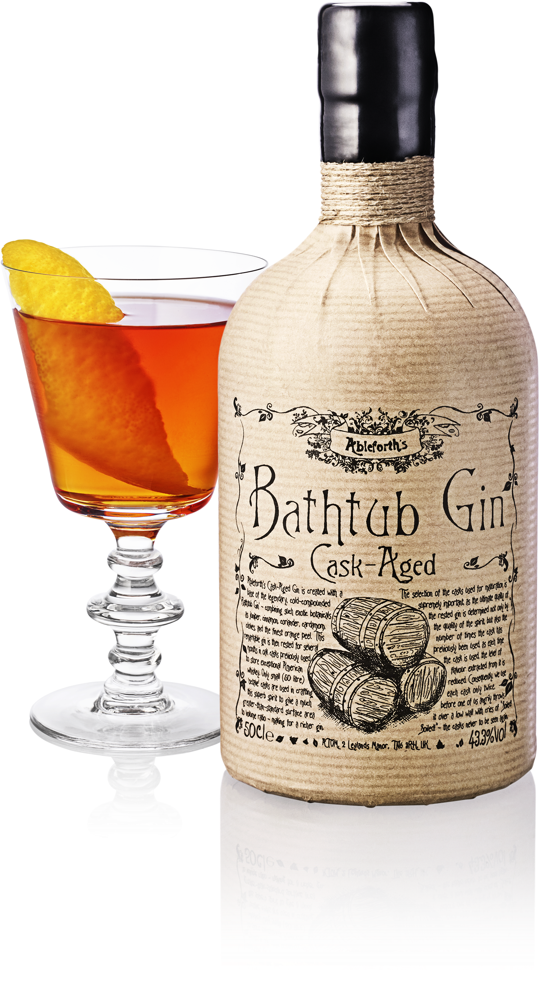 Bathtub Gin Cask Aged Navy Strength & Manhattan - Grain Whisky (3366x4492), Png Download