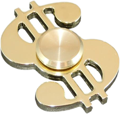 Doller Fidget Spinnerfreetoedit - Cool Fidget Spinner Gold (456x433), Png Download