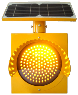 Solar Traffic Light 8" Diameter Slx 129s 24hr - Solar Flashing Warning Light (500x500), Png Download